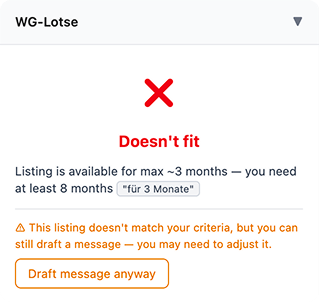 Soft flags: preferences that are worth knowing but not deal-breakers