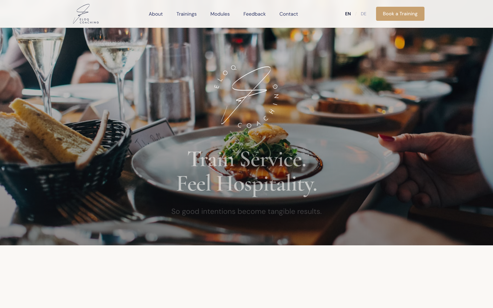 Eloq Coaching landing page
